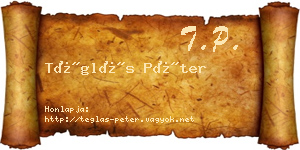 Téglás Péter névjegykártya